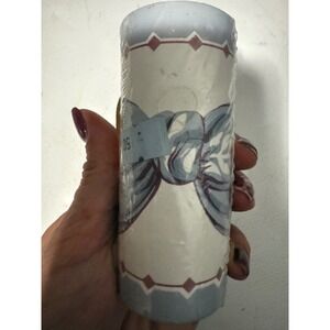 Vintage 4 Rolls Wallpaper Border Blue‎ Bows Diamonds 5 Yd Vinyl Use GC150 New
